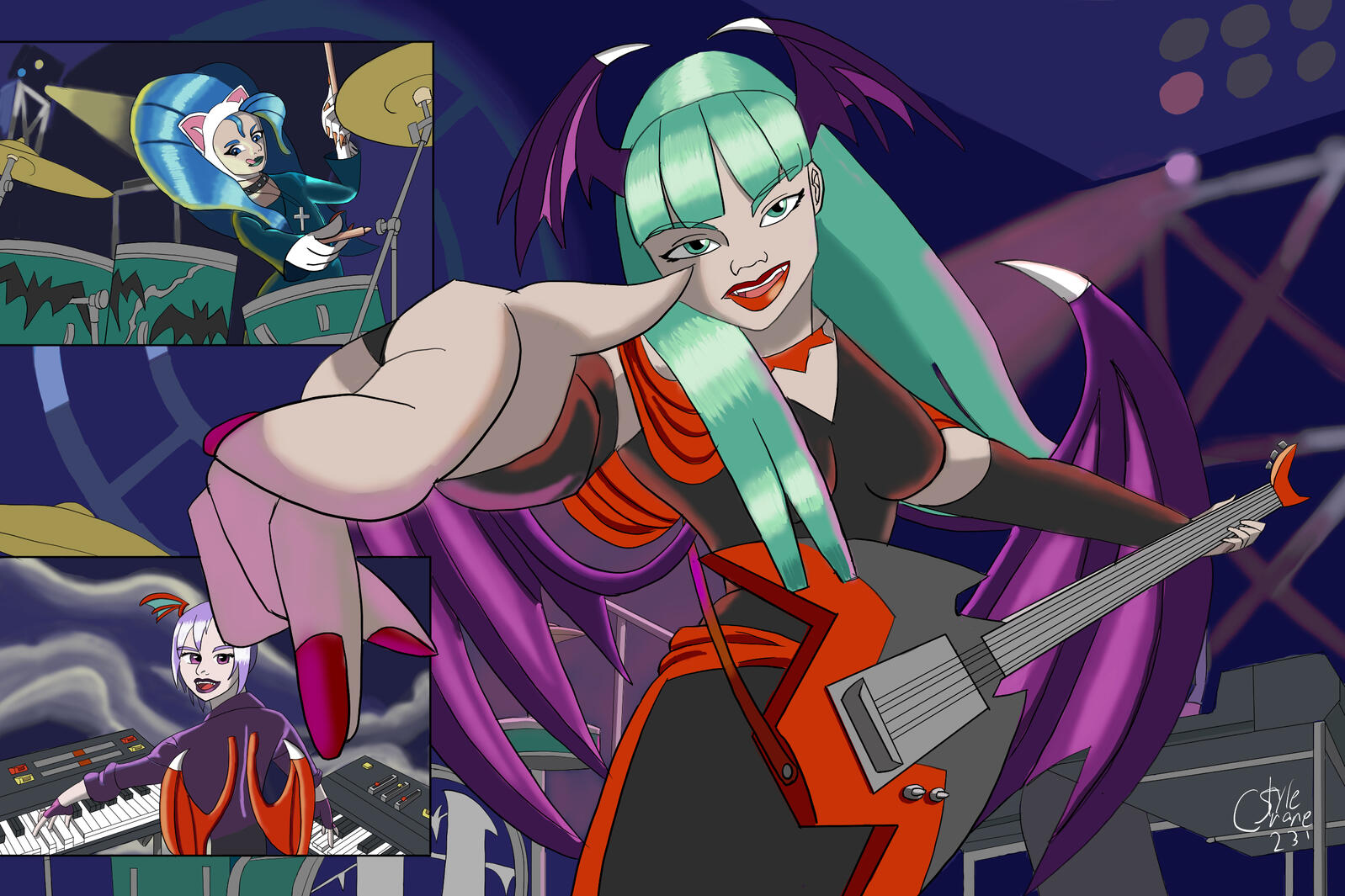 Darkstalkers Hex Girls Halloween 2023